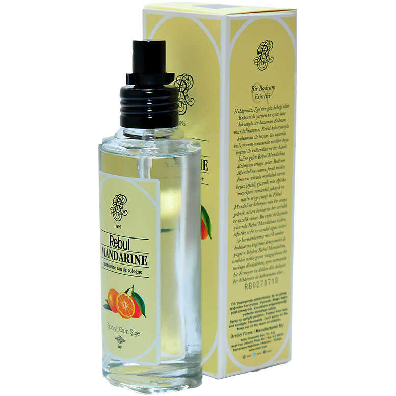 Lisinya214 Mandalina Kolonyası 80 Derece Cam Şişe Sprey 100 ML