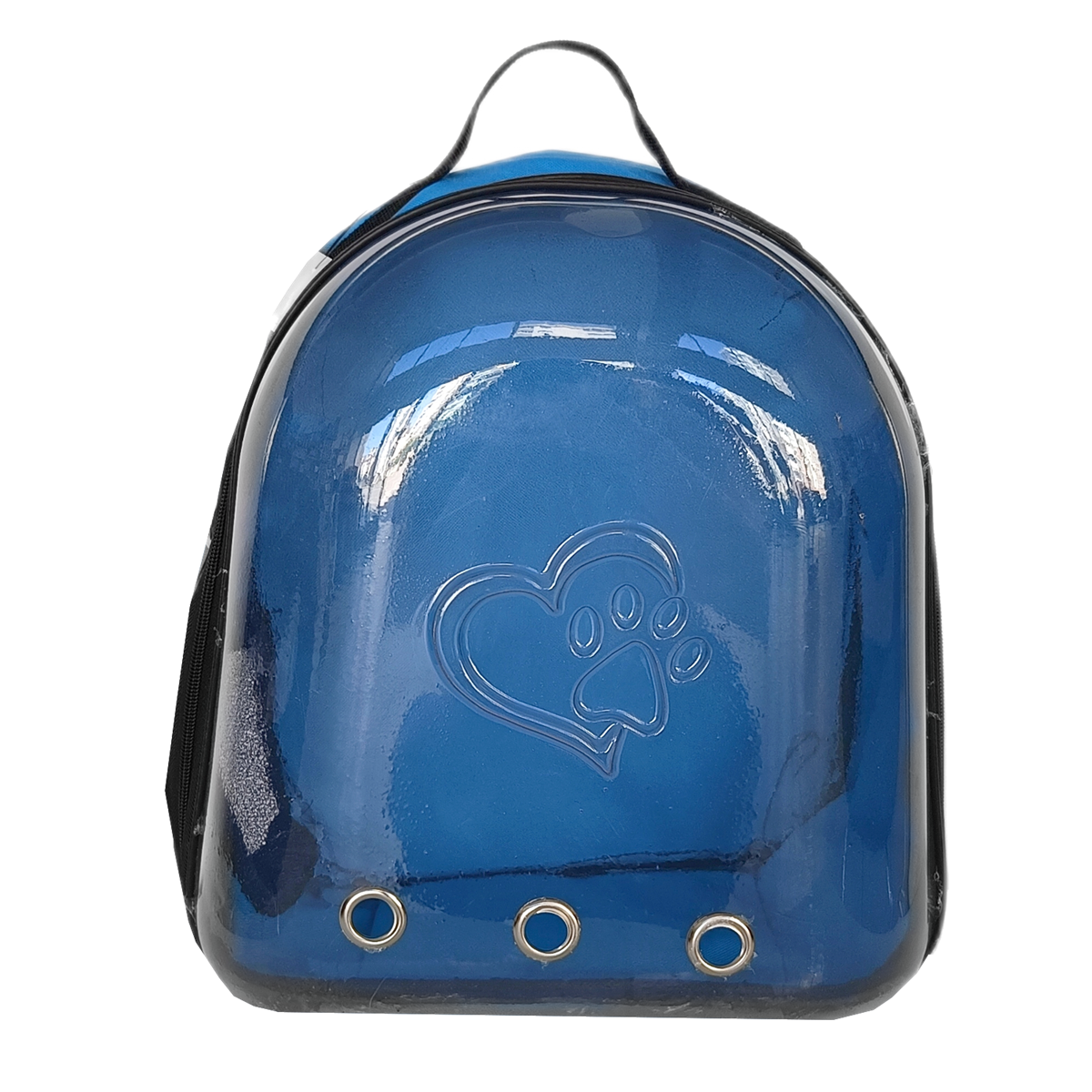 Kalpli Patili Astronot Şeffaf Taşıma Sırt Çantası Mavi 24x32x42 cm Lisinya205 Kalpli Patili Astronot Şeffaf Taşıma Sırt Çantası Mavi 24x32x42 cm