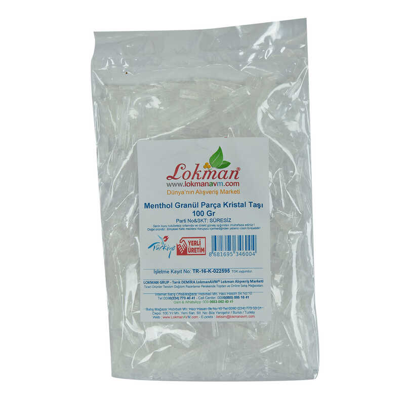 Lisinya214 Menthol Granül Parça Kristal Taşı 100 Gr