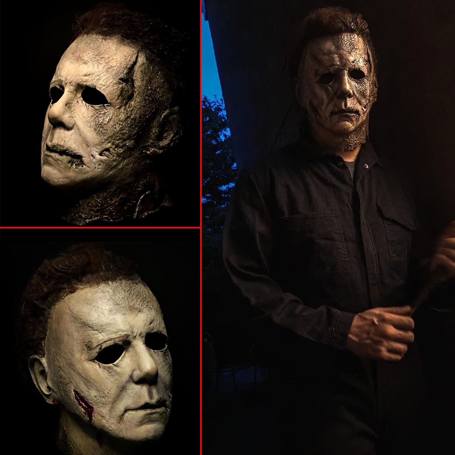 Michael Myers Lateks Maske - Michael Myers Et Maske Kafaya Tam Geçmeli (Lisinya)