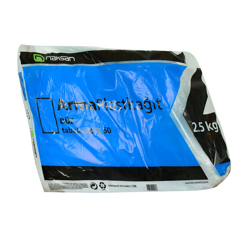 Lisinya214 Plast Kağıt Bloklu Plast Naylon Şeffaf Düz Tabaka 35X50 Cm 2500 Gr Paket