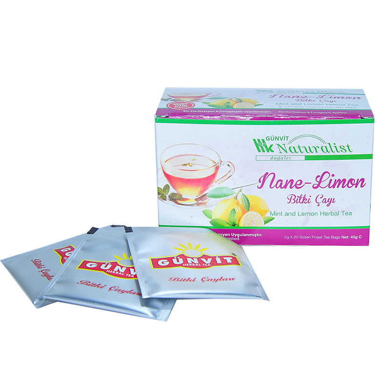 Lisinya214 Nane Limon Bitki Çayı 20 Süzen Poşet