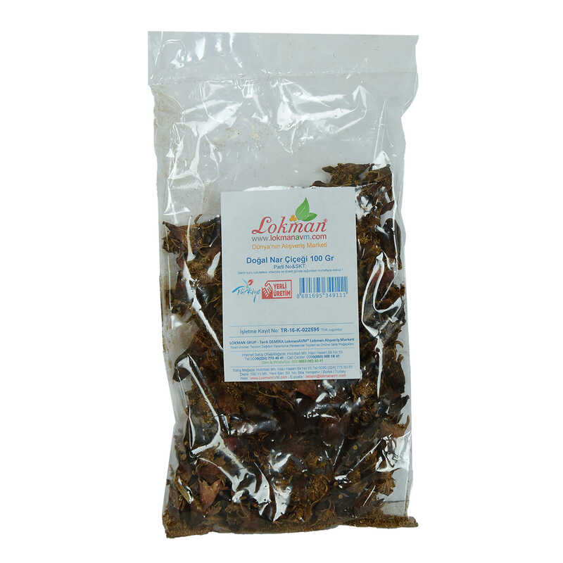 Lisinya214 Nar Çiçeği Doğal 100 Gr Paket