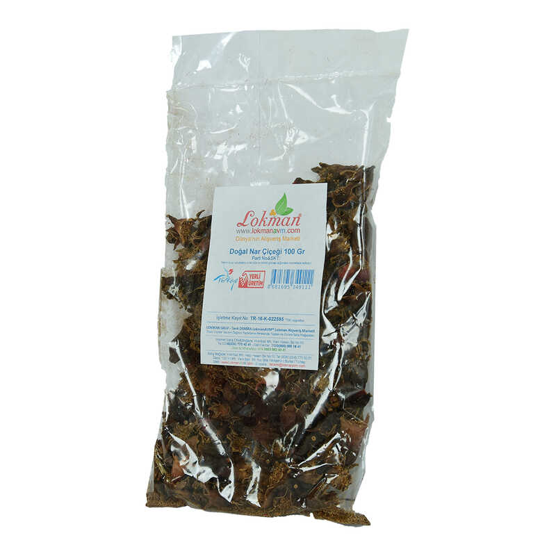 Lisinya214 Nar Çiçeği Doğal 100 Gr Paket