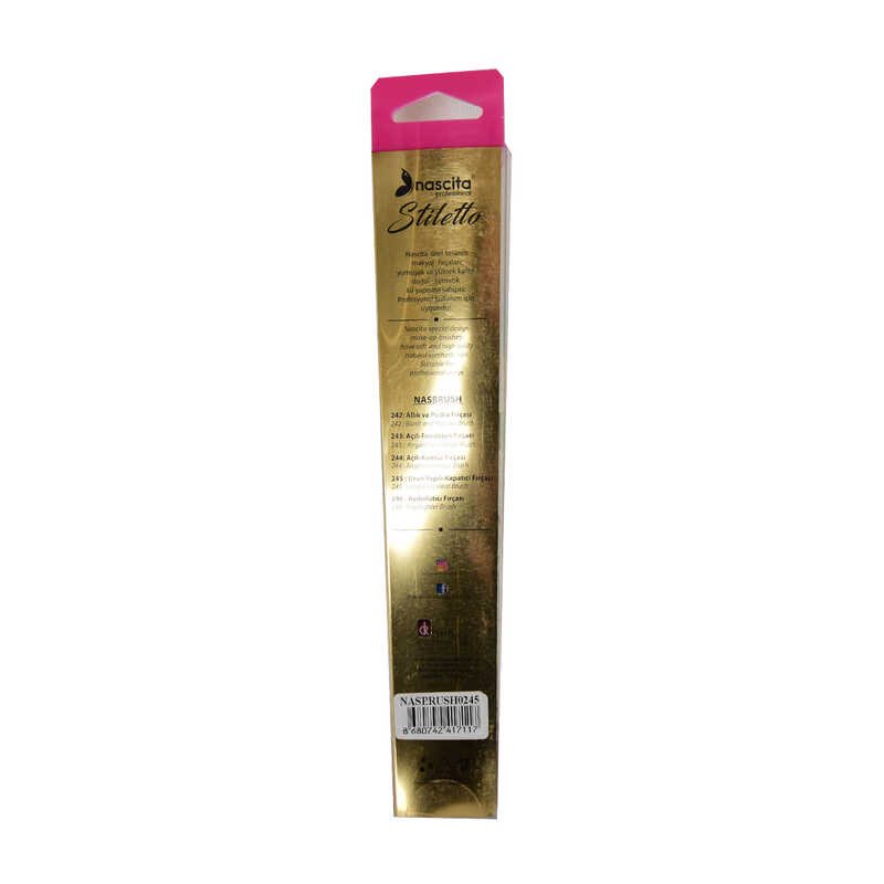 Lisinya214 Profesyonel Stiletto Uzun Yapılı Kapatıcı Makyaj Fırçası - 245 Long Concelear Brush
