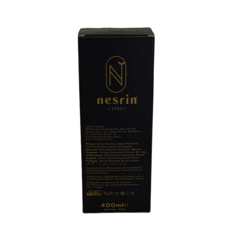 Lisinya214 Amber Kolonyası 80 Derece Özel Seri Kutulu Pet Şişe 400 ML - Eau De Cologne