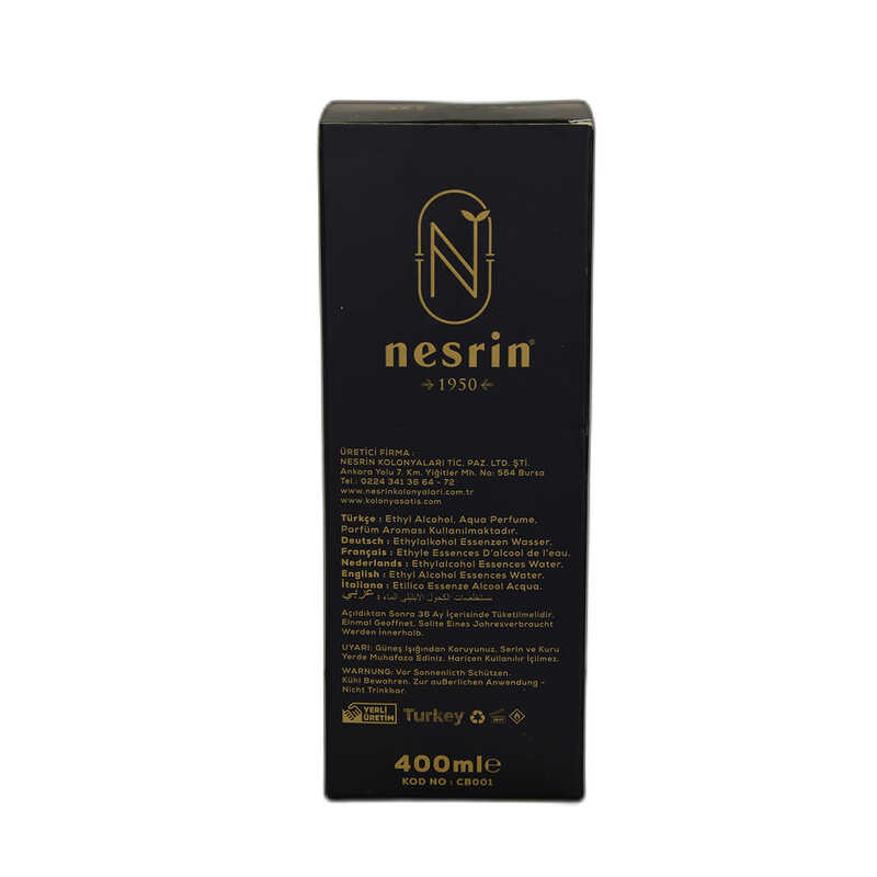 Lisinya214 Cennet Bahçesi Kolonyası 80 Derece Özel Seri Kutulu Pet Şişe 400 ML - Eau De Cologne