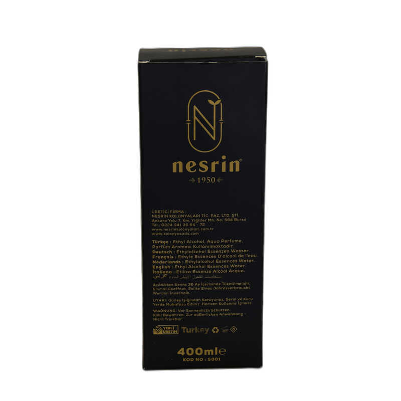 Lisinya214 Safran Kolonyası 80 Derece Özel Seri Kutulu Pet Şişe 400 ML - Eau De Cologne
