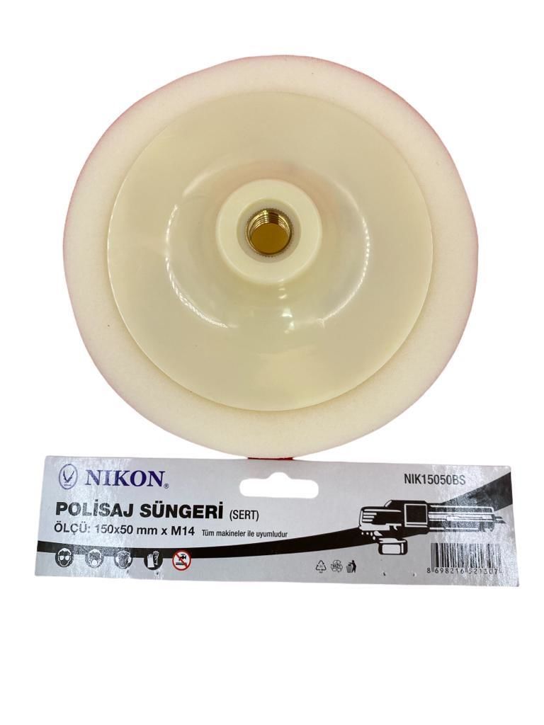 Lisinya202 Nikon 15050BS Polisaj Süngeri 150 mm Beyaz Sert