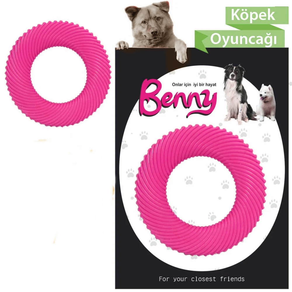 Lisinya205 Benny Köpek Oyuncağı Yuvarlak 9,5 cm Pembe