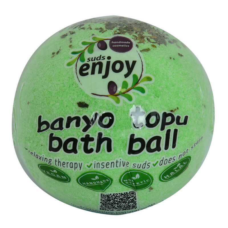 Lisinya214 Okaliptuslu El Yapımı Banyo Küvet Topu Sabunu Yeşil 90-120 Gr