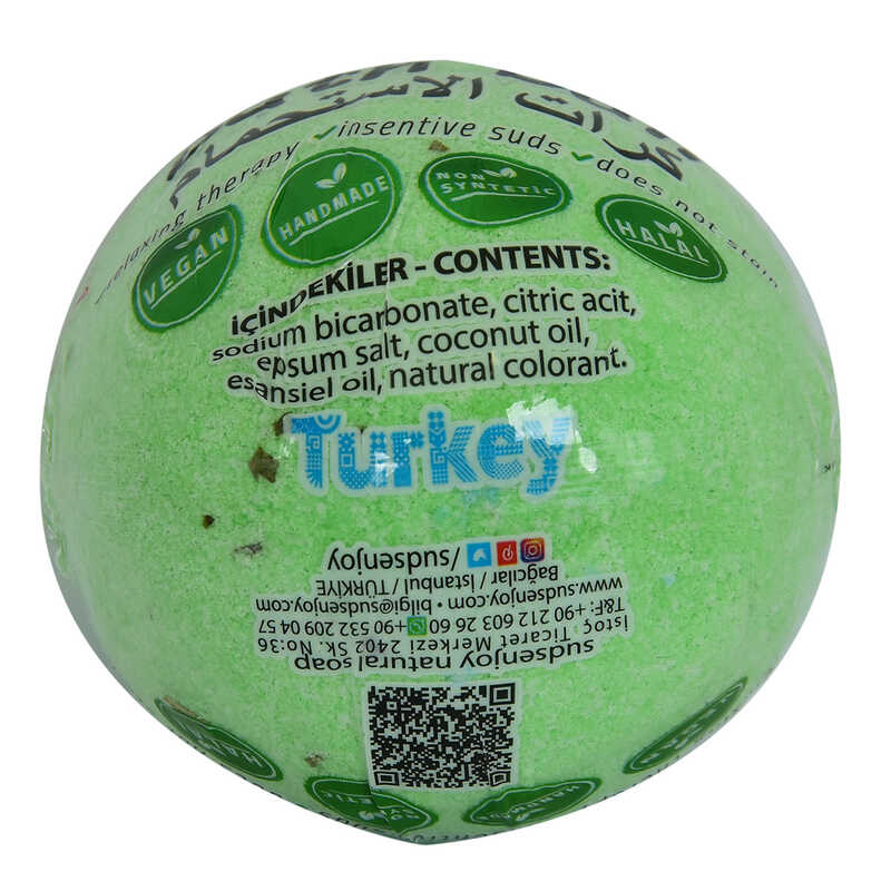 Lisinya214 Okaliptuslu El Yapımı Banyo Küvet Topu Sabunu Yeşil 90-120 Gr