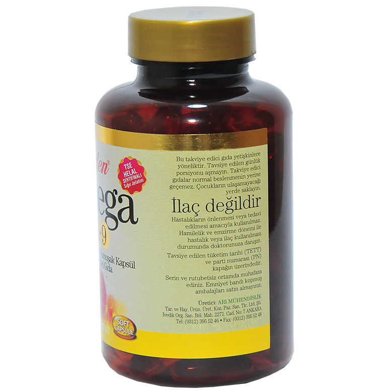 Lisinya214 Omega 3-6-9 1585 Mg x 100 Yumuşak Kapsül