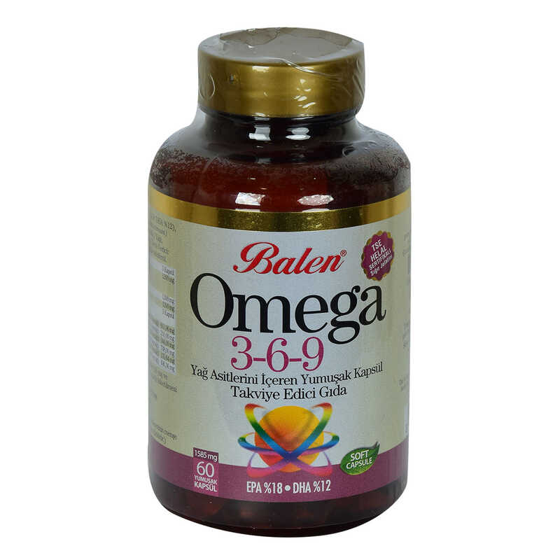 Lisinya214 Omega 3-6-9 1585 Mg x 60 Yumuşak Kapsül EPA-18 DHA-12