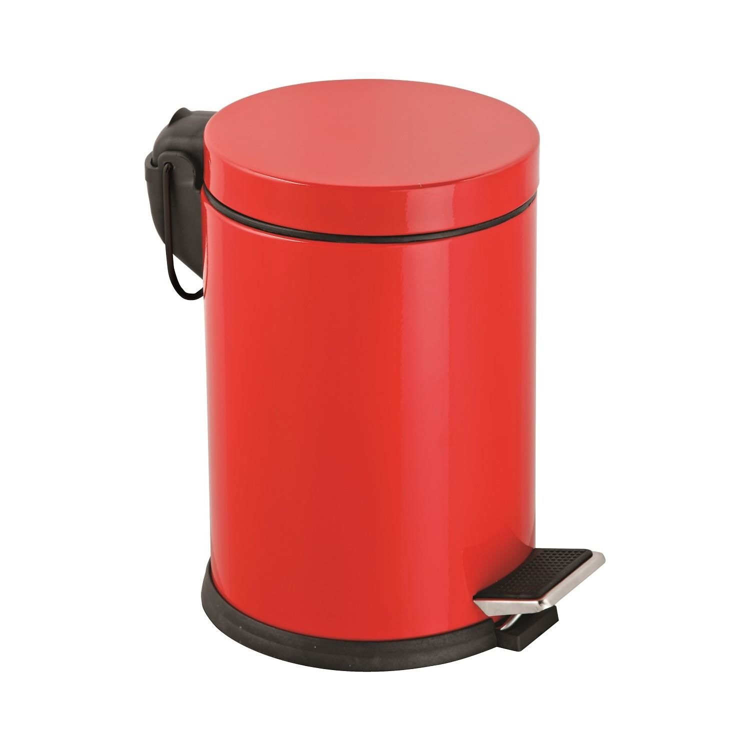 Lisinya202 Onno Kırmızı Pedallı Çöp Kovası 5 Litre