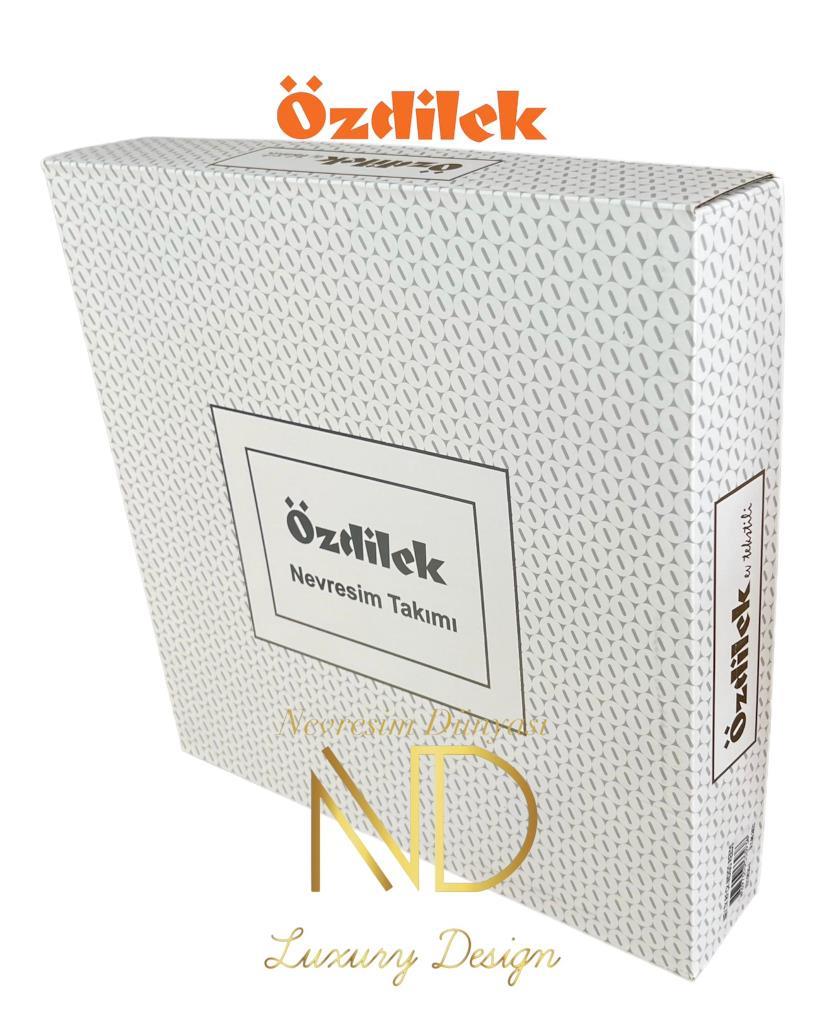 Özdilek Çift Kişilik Ranforce Nevresim Takımı De Flor Beyaz