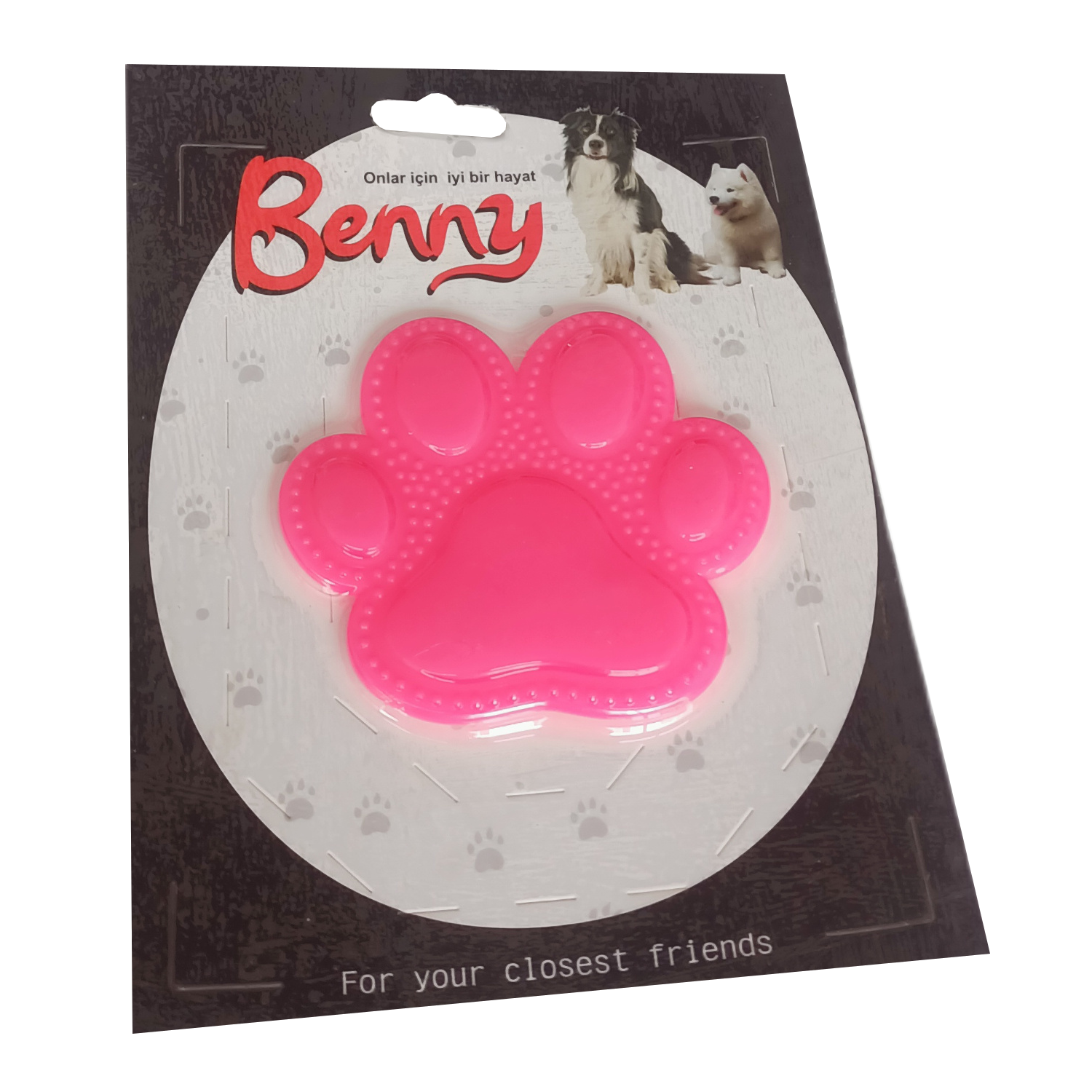 Lisinya205 Benny Köpek Oyuncağı Pati 9,5 x 9 cm Pembe