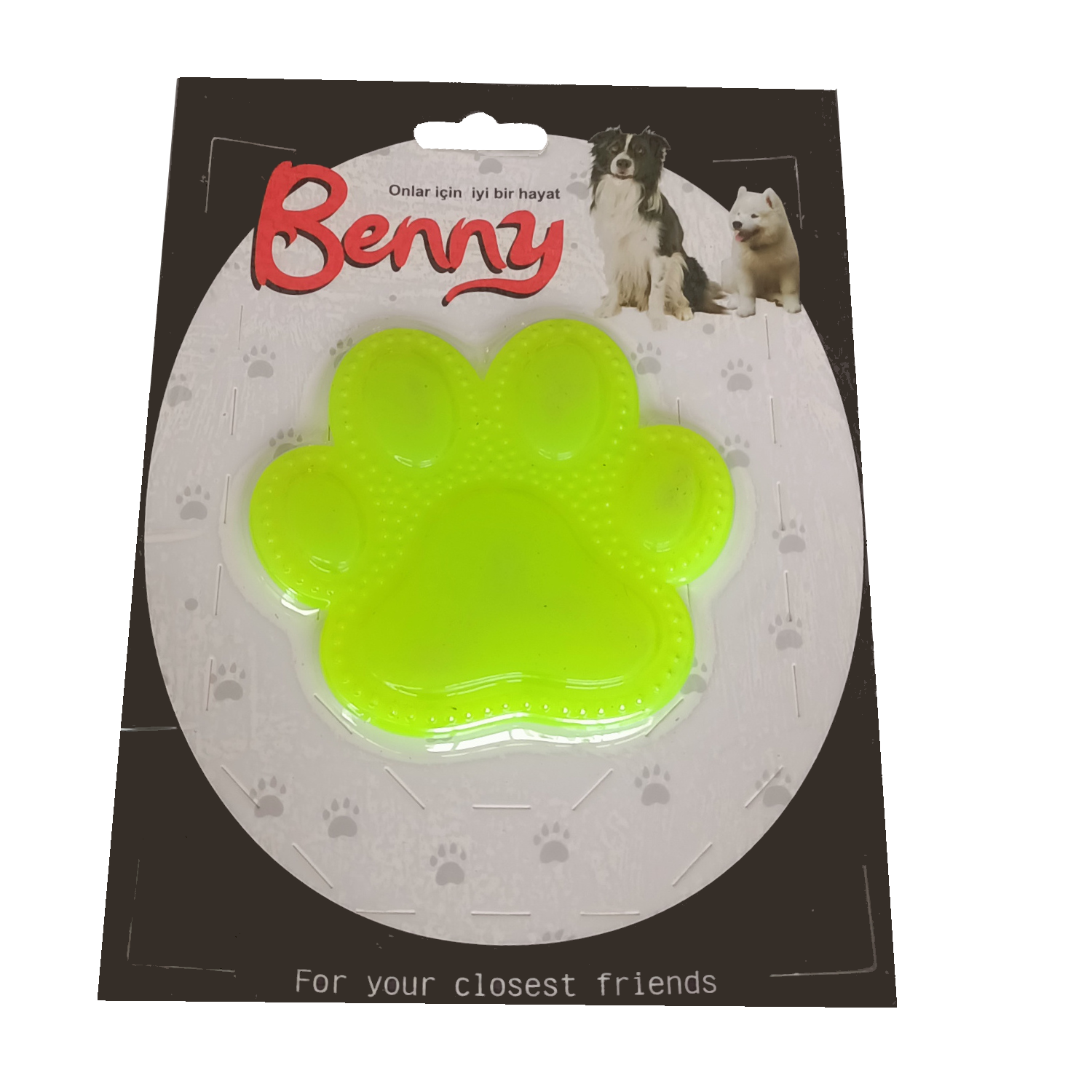 Benny Köpek Oyuncağı Pati 9,5 x 9 cm Sarı Lisinya205 Benny Köpek Oyuncağı Pati 9,5 x 9 cm Sarı