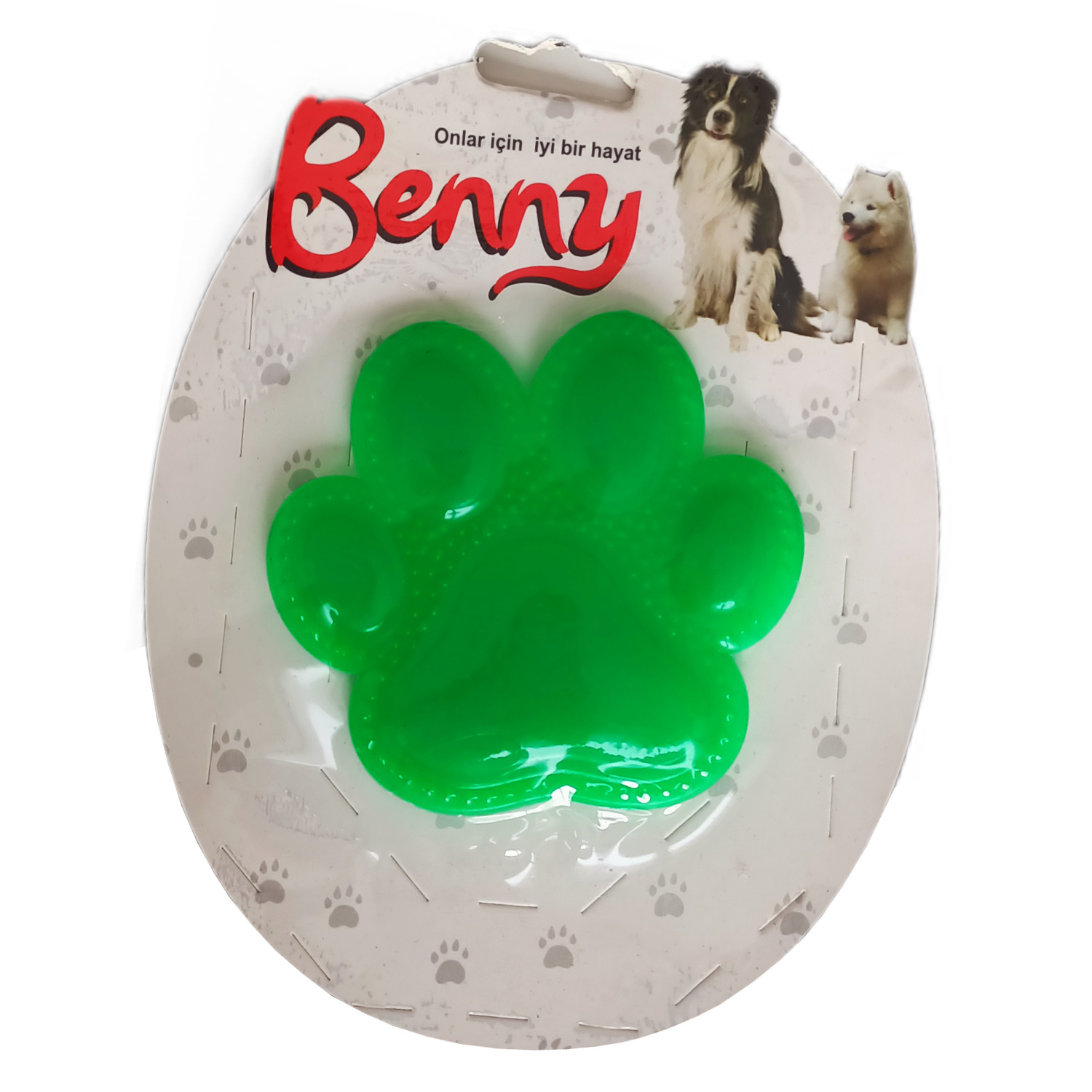 Lisinya205 Benny Köpek Oyuncağı Pati 9,5 x 9 cm Yeşil