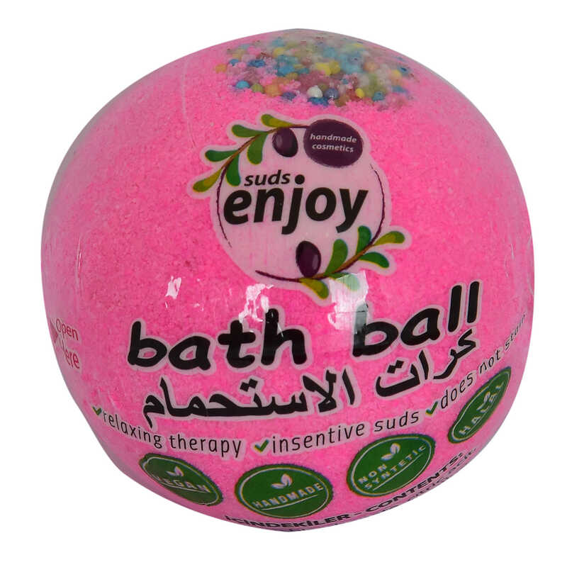Lisinya214 Pembe Düşler El Yapımı Banyo Küvet Topu Sabunu Pembe 90-120 Gr