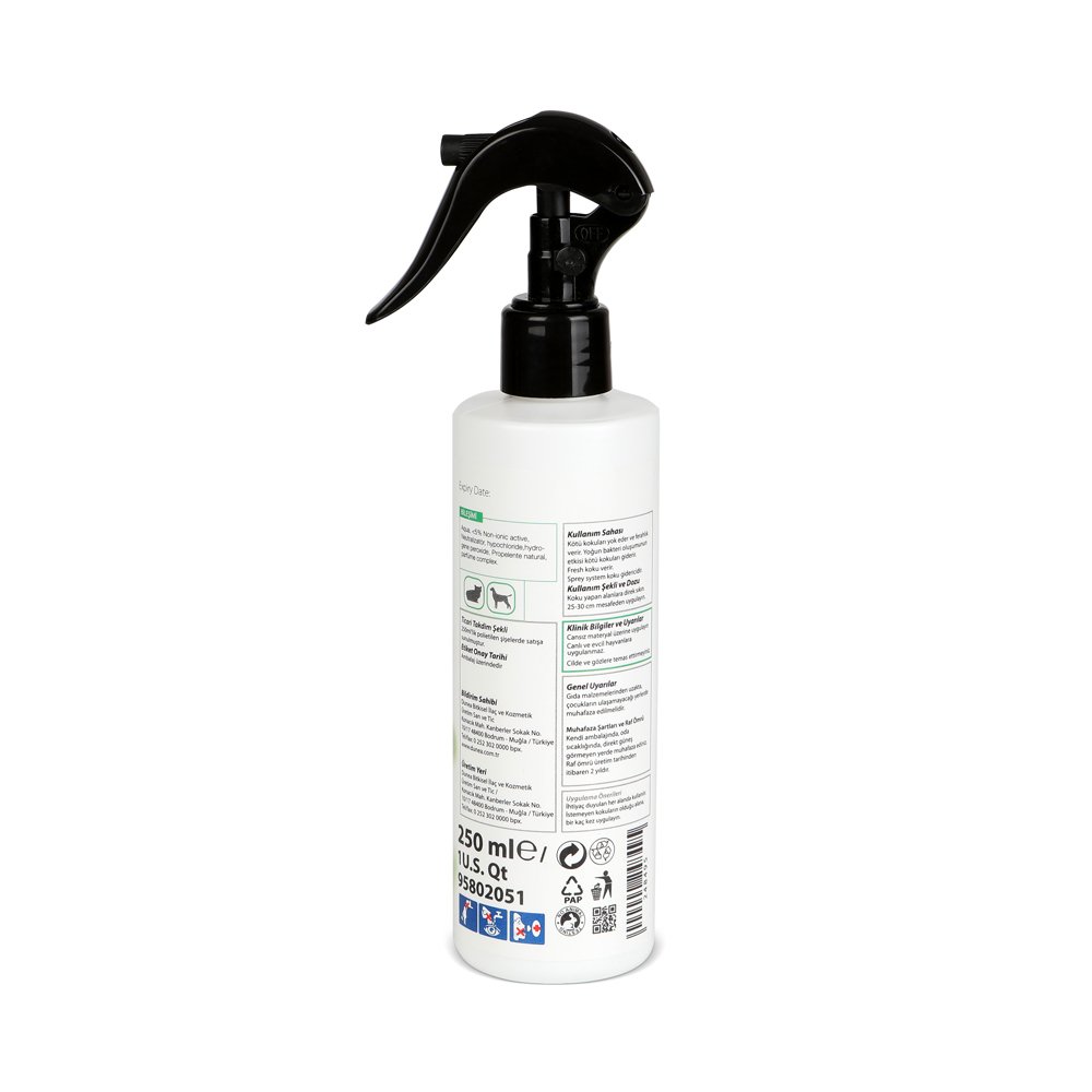 Lisinya205 Odor Kedi Köpek Kötü Koku Giderici Sprey 250 ml
