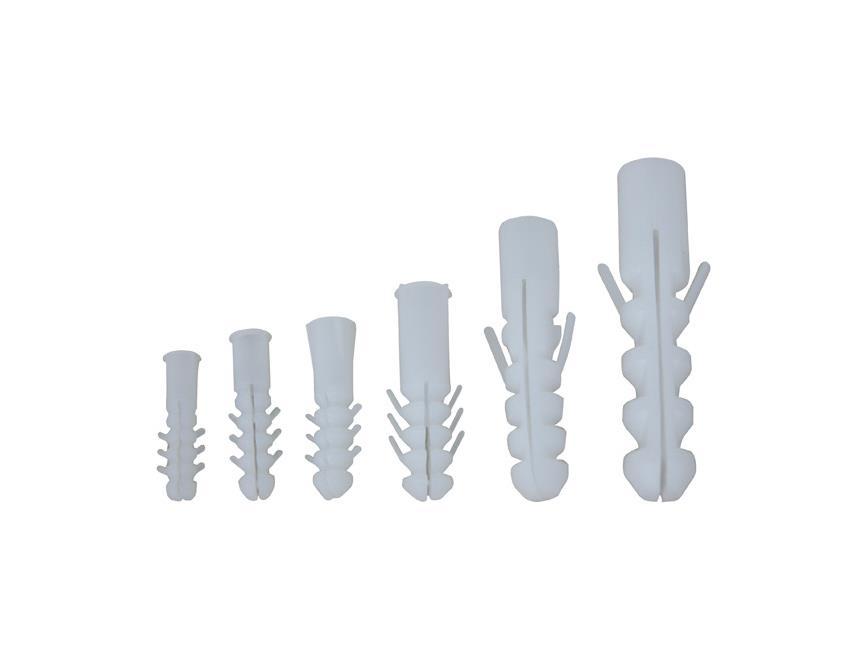 Lisinya202 Plastik Dubel Beyaz 8 mm ( 100 Adet )