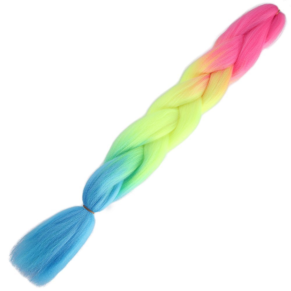 Afro Örgülük Renk Geçişli Sentetik Saç 100 Gr. / Fuşya / Neon Sarı / Açık Mavi / (Lisinya175) Afro Örgülük Renk Geçişli Sentetik Saç 100 Gr. / Fuşya / Neon Sarı / Açık Mavi / (Lisinya175)