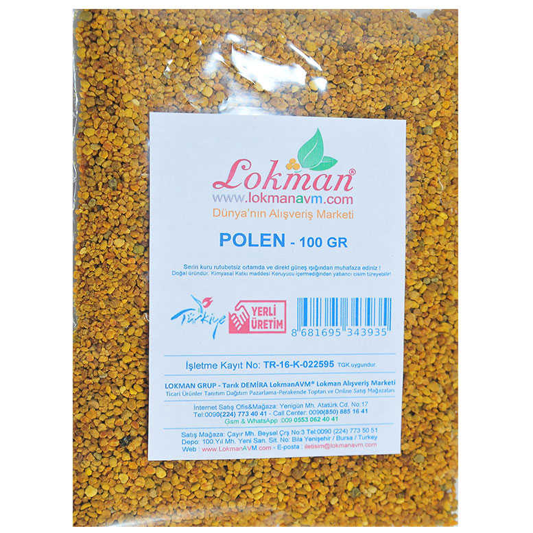 Lisinya214 Polen Arı Poleni Doğal 100 Gr Paket