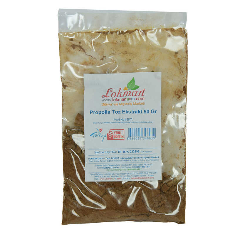 Lisinya214 Propolis Ekstrakt Öğütülmüş Toz 50 Gr Paket