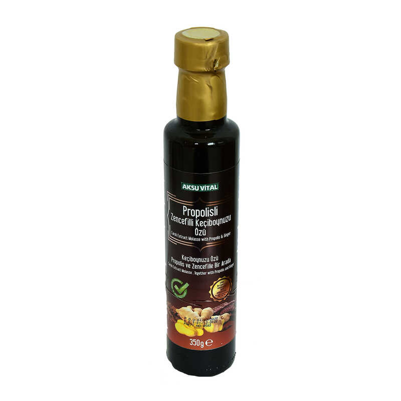 Lisinya214 Propolisli Zencefilli Keçiboynuzu Özü Cam Şişe 350 Gr