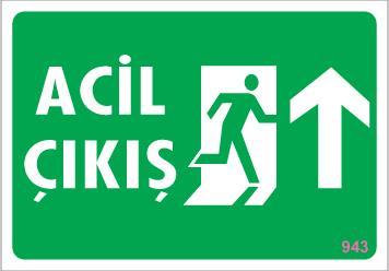 Lisinya202 Acil Çıkış Uyarı Levhası 17,5x25 KOD:943