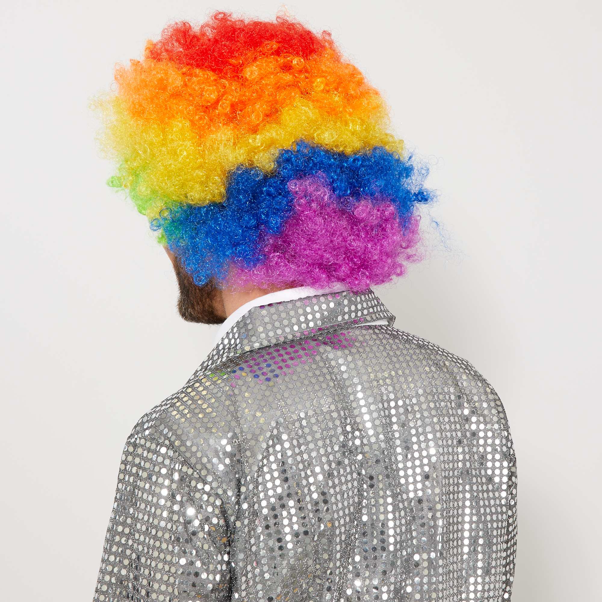 Rengarenk Kıvırcık Afro Bonus Peruk (Lisinya)