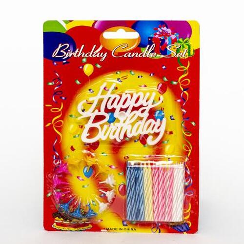 Rengarenk Mumlu Beyaz Happy Birthday Yazılı Doğum Günü Mumu 12 Adet Rengarenk Mumlu Beyaz Happy Birthday Yazılı Doğum Günü Mumu 12 Adet (Lisinya)