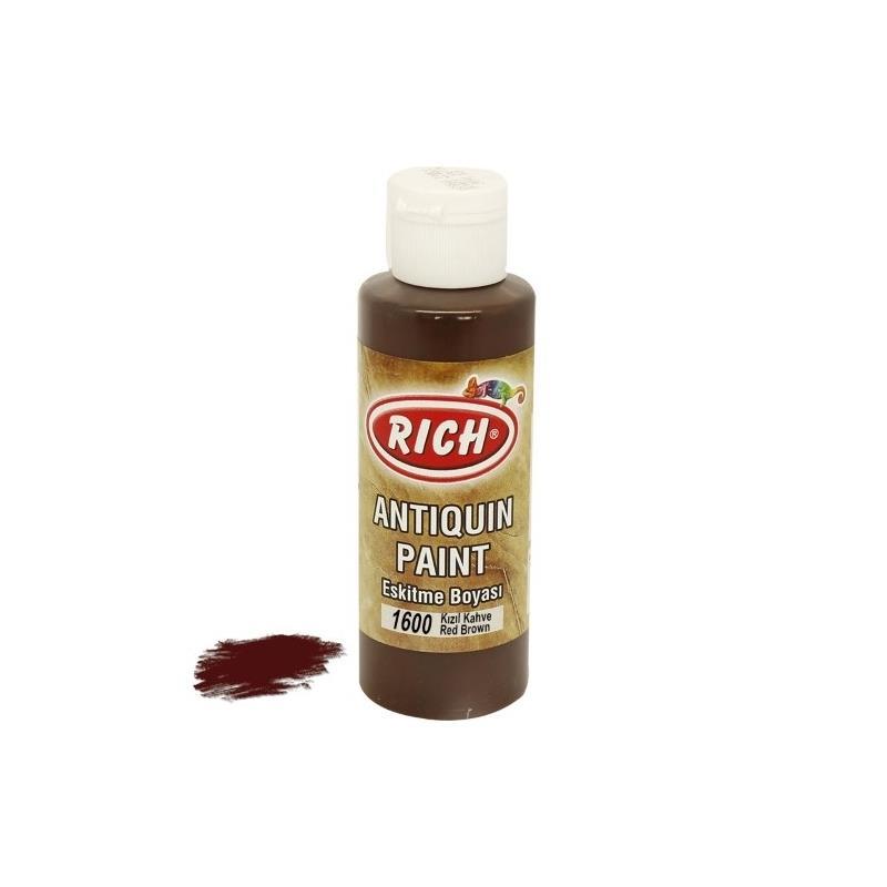 Rich 1600 Kızıl Kahve 120 ml Eskitme Ahşap Boyası Lisinya202 Rich 1600 Kızıl Kahve 120 ml Eskitme Ahşap Boyası