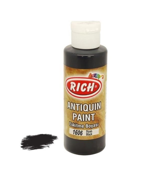 Rich 1606 Siyah 120 ml Eskitme Ahşap Boyası Lisinya202 Rich 1606 Siyah 120 ml Eskitme Ahşap Boyası