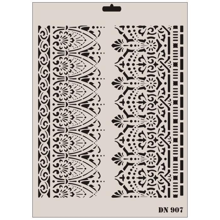 Rich Dantel Seri DN-907 Stencil 35x25 cm Lisinya202 Rich Dantel Seri DN-907 Stencil 35x25 cm