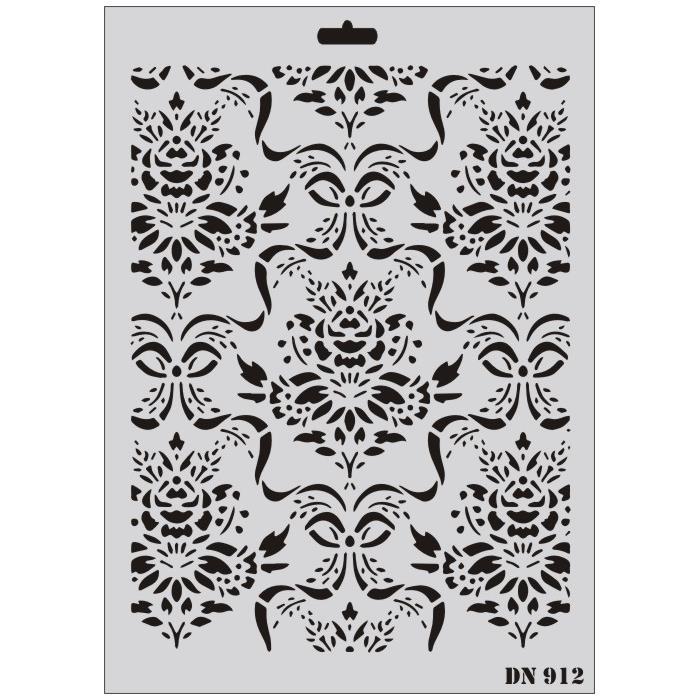 Lisinya202 Rich Dantel Seri DN-912 Stencil 35x25 cm