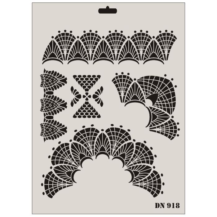 Lisinya202 Rich Dantel Seri DN-918 Stencil 35x25 cm