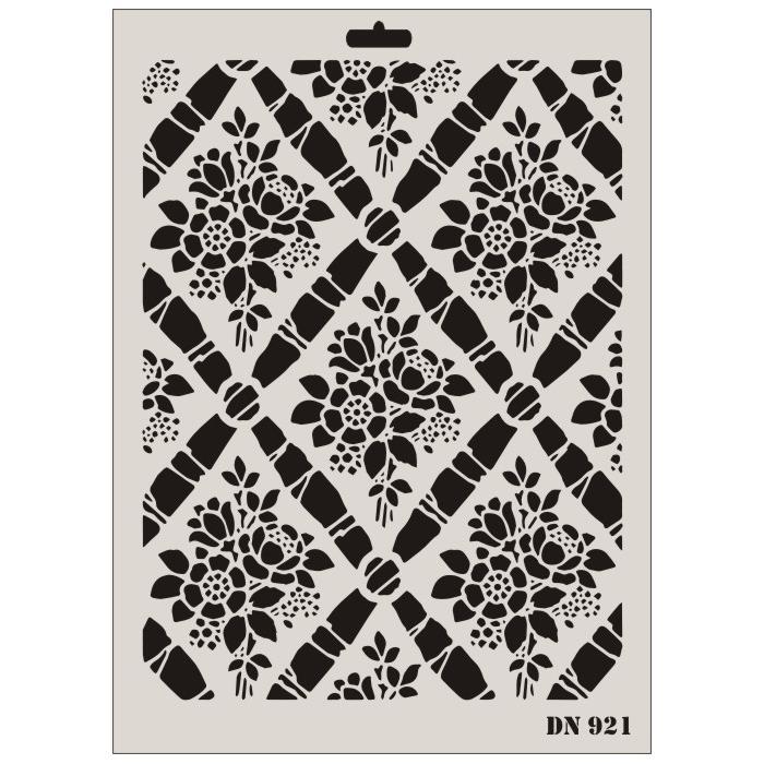 Lisinya202 Rich Dantel Seri DN-921 Stencil 35x25 cm