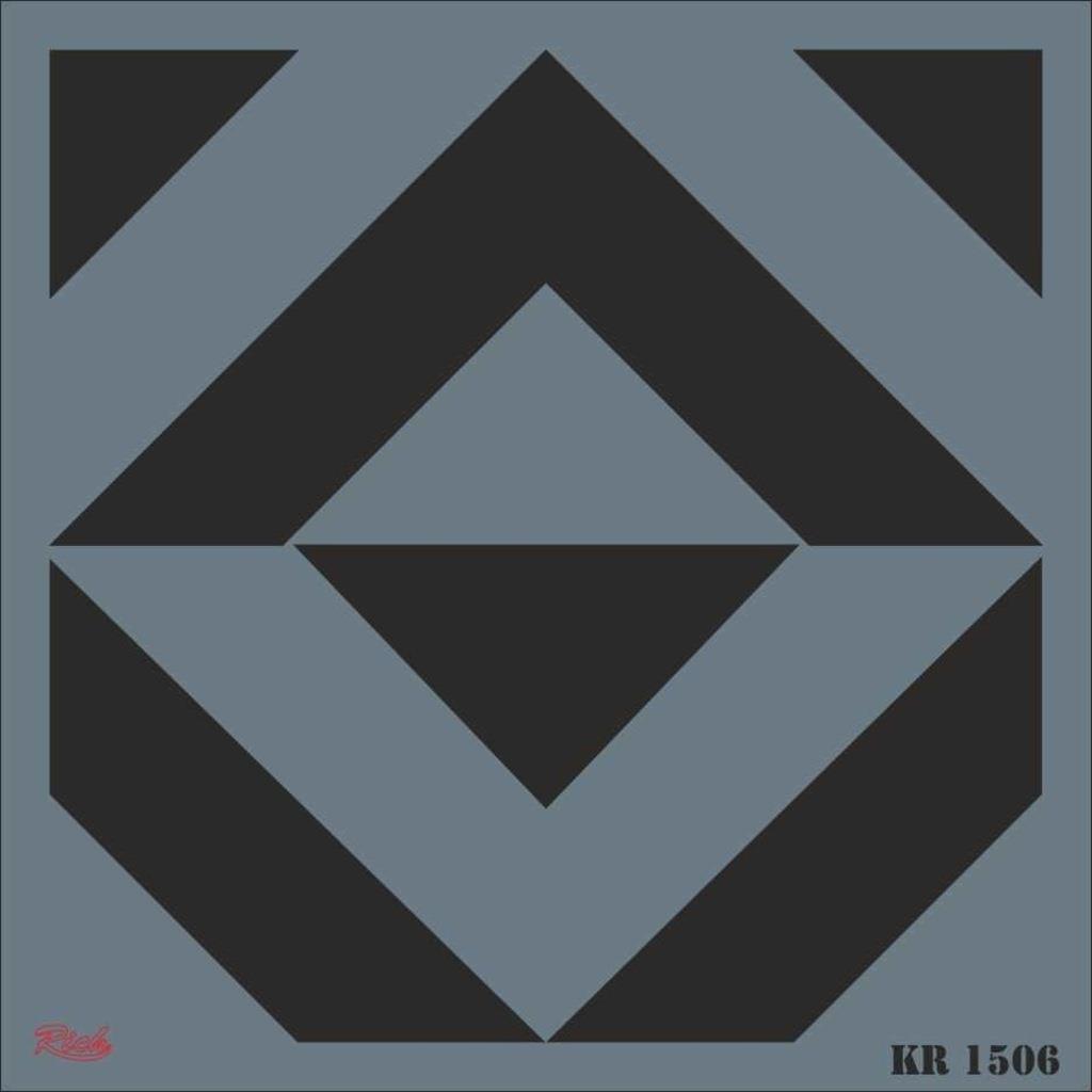 Lisinya202 Rich KR 1506 Fayans Stencil 30X30 cm