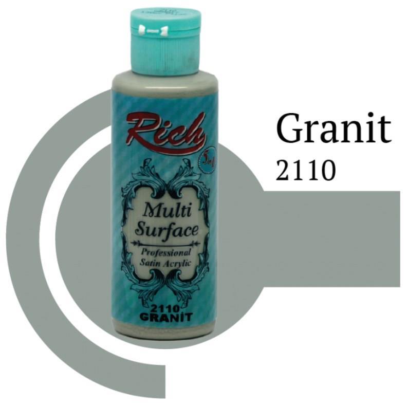 Riculti Surface 2110 Granit Akrilik Boya 120 cc Lisinya202 Rich Multi Surface 2110 Granit Akrilik Boya 120 cc