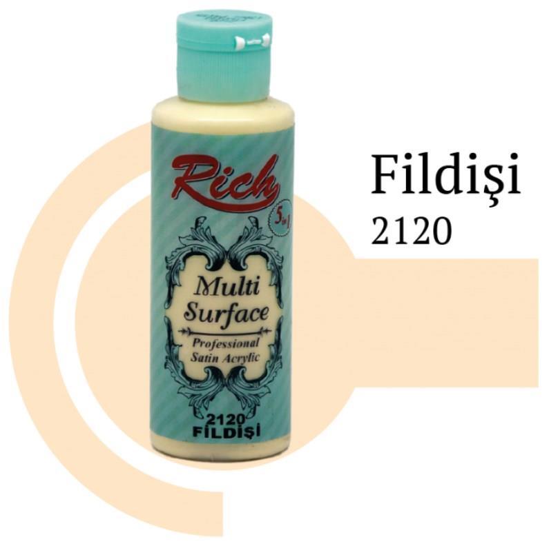 Lisinya202 Rich Multi Surface 2120 Fildişi Akrilik Boya 120 cc