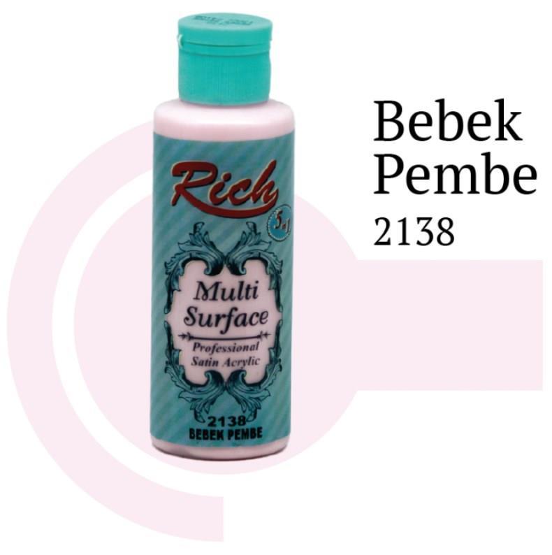 Riculti Surface 2138 Bebek Pembe Akrilik Boya 120 cc Lisinya202 Rich Multi Surface 2138 Bebek Pembe Akrilik Boya 120 cc