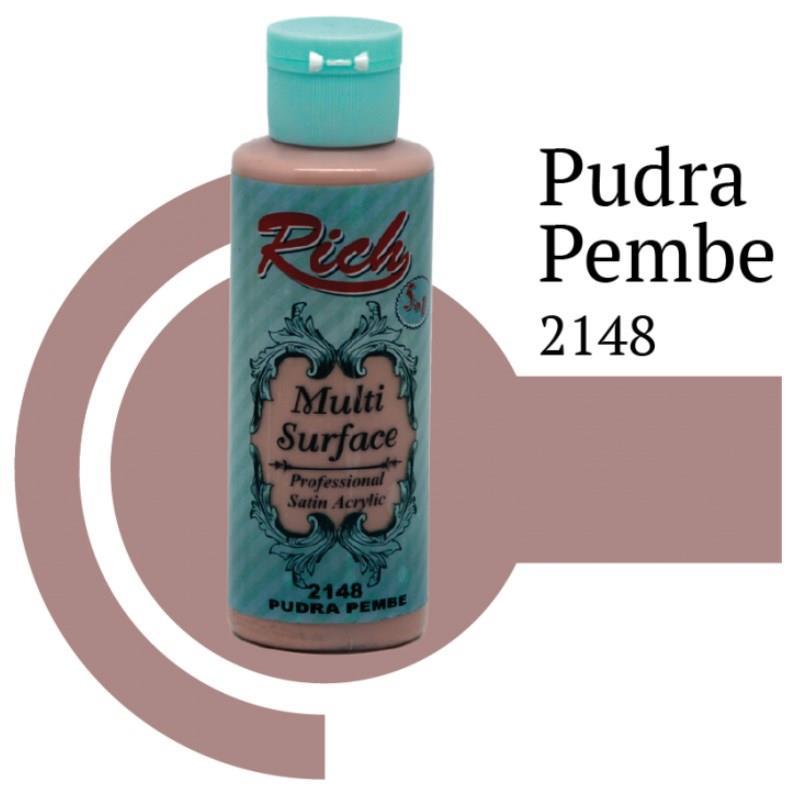Riculti Surface 2148 Pudra Pembe Akrilik Boya 120 cc Lisinya202 Rich Multi Surface 2148 Pudra Pembe Akrilik Boya 120 cc
