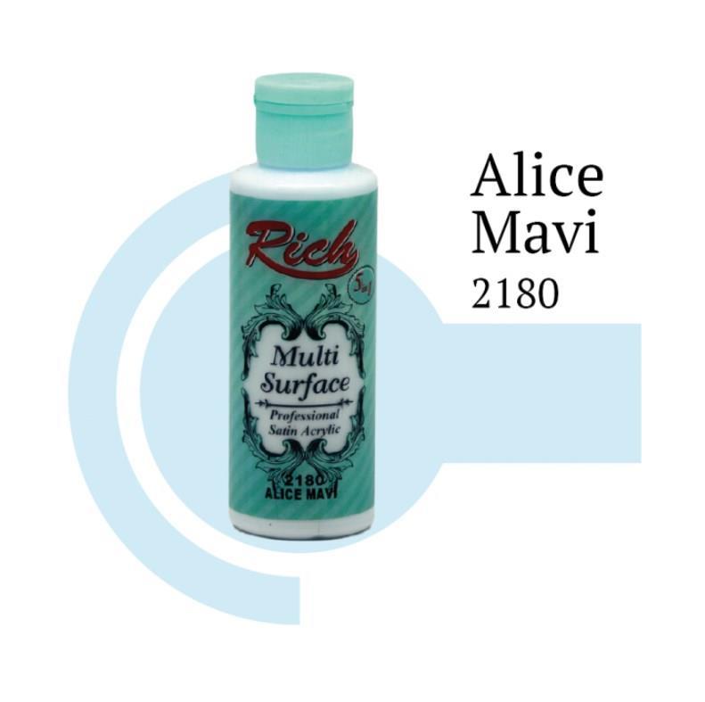 Riculti Surface 2180 Alice Mavi Akrilik Boya 120 cc Lisinya202 Rich Multi Surface 2180 Alice Mavi Akrilik Boya 120 cc
