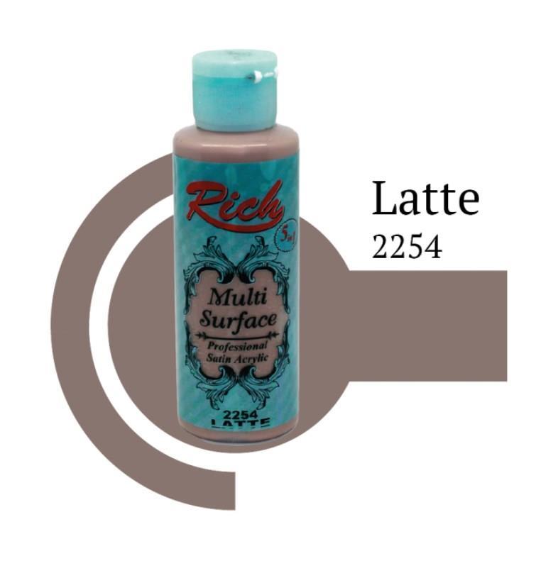 Riculti Surface 2254 Latte Akrilik Boya 120 cc Lisinya202 Rich Multi Surface 2254 Latte Akrilik Boya 120 cc