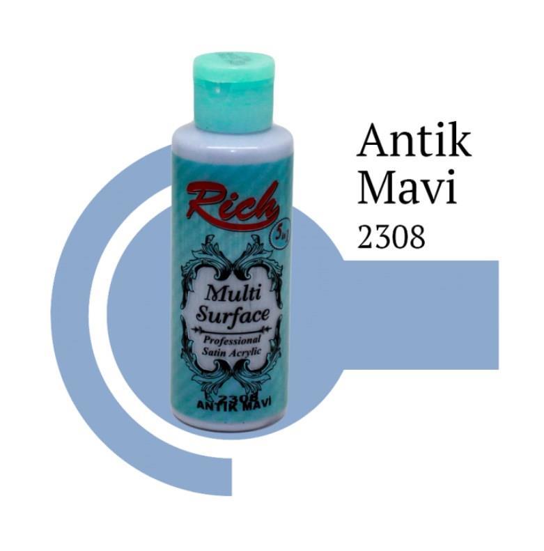 Lisinya202 Rich Multi Surface 2306 Antik Mavi Akrilik Boya 120 cc