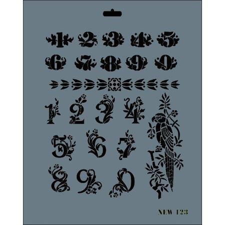 Rich New Seri N-123 Stencil 35x25 cm Lisinya202 Rich New Seri N-123 Stencil 35x25 cm