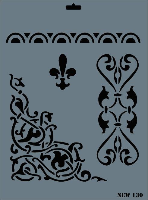 Rich New Seri N-130 Stencil 35x25 cm Lisinya202 Rich New Seri N-130 Stencil 35x25 cm