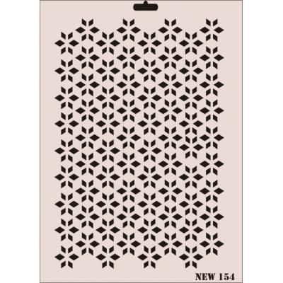 Lisinya202 Rich New Seri N-154 Stencil 35x25 cm